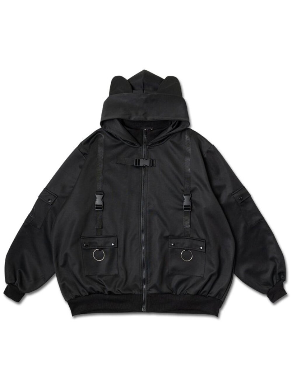 NEW ACDC RAG Uzurai Cyberpunk Tech Oversized Black Jacket